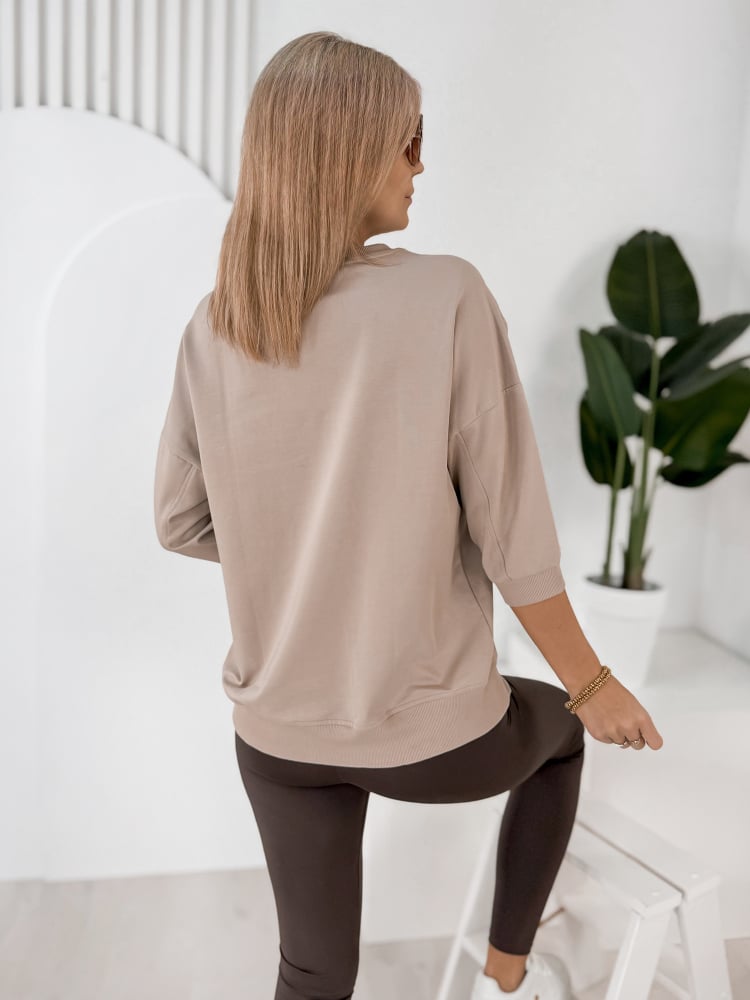 BLUZKA LORRAINE BEŻOWA