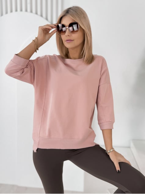 BLUZKA LORRAINE PUDROWY RÓŻ