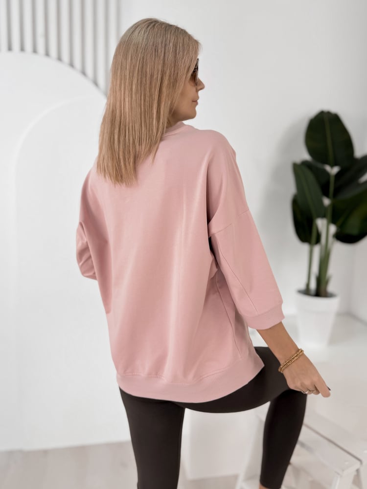 BLUZKA LORRAINE PUDROWY RÓŻ