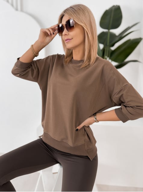 BLUZKA LORRAINE BRĄZOWA
