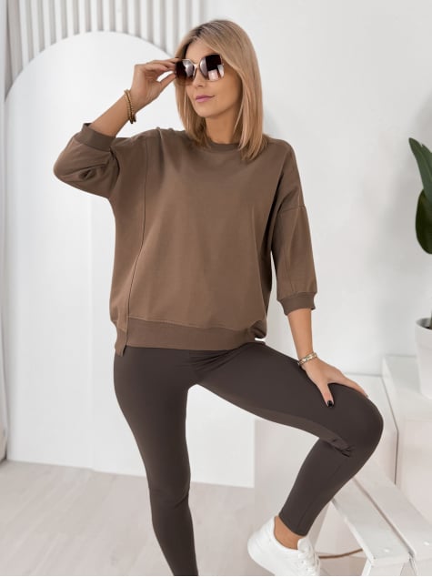 BLUZKA LORRAINE BRĄZOWA