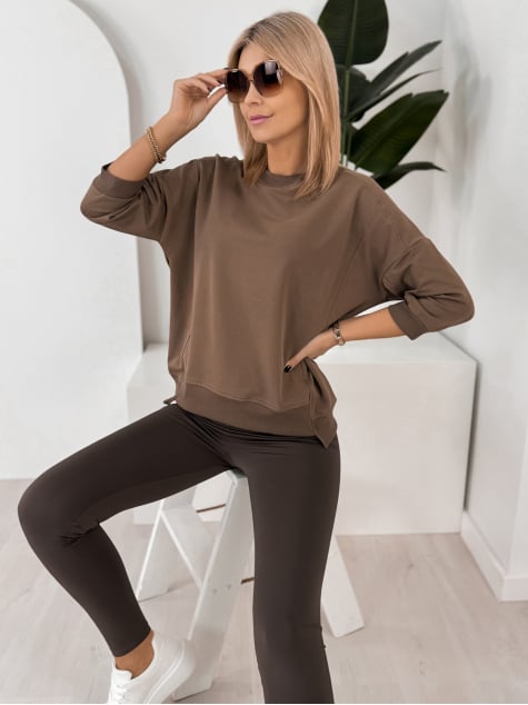 BLUZKA LORRAINE BRĄZOWA