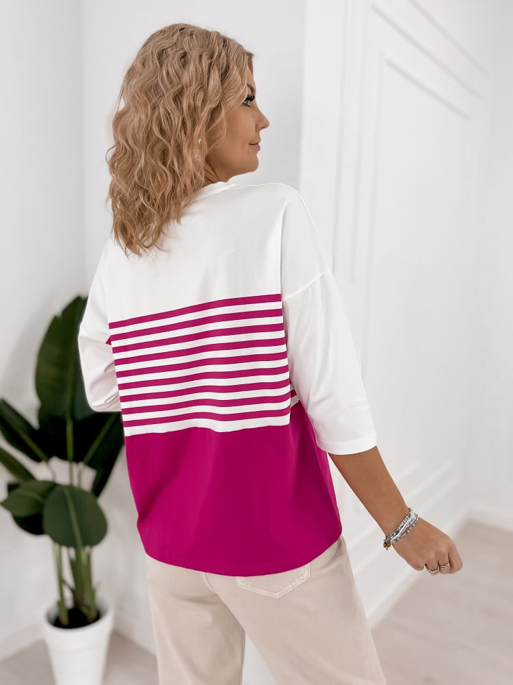 BLUZKA NOEMI RÓŻOWA