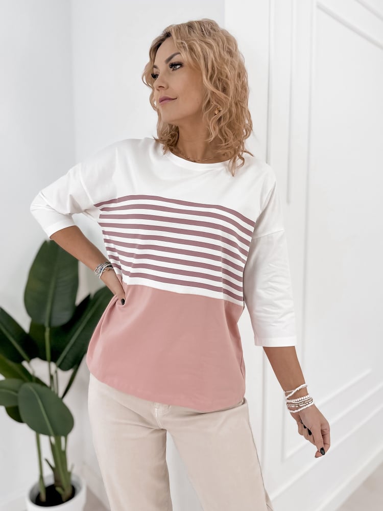 BLUZKA NOEMI PUDROWY RÓŻ