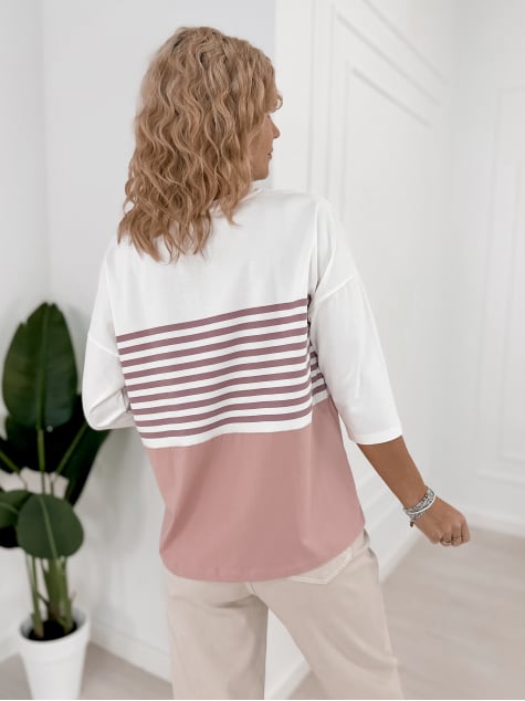 BLUZKA NOEMI PUDROWY RÓŻ