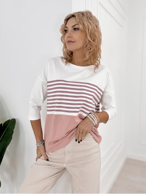 BLUZKA NOEMI PUDROWY RÓŻ