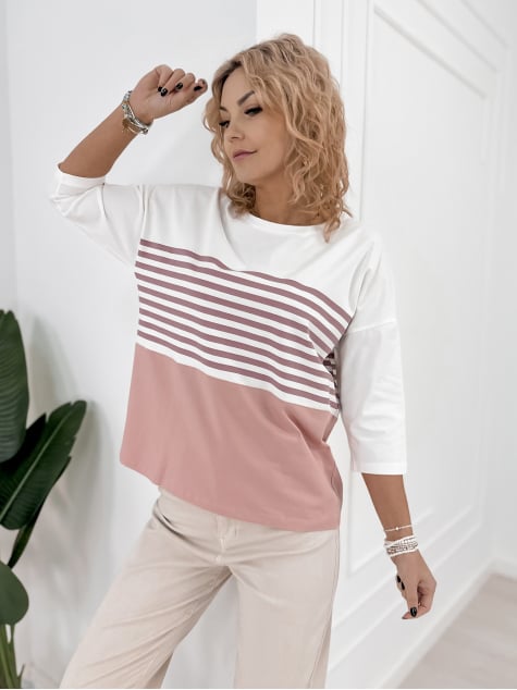 BLUZKA NOEMI PUDROWY RÓŻ