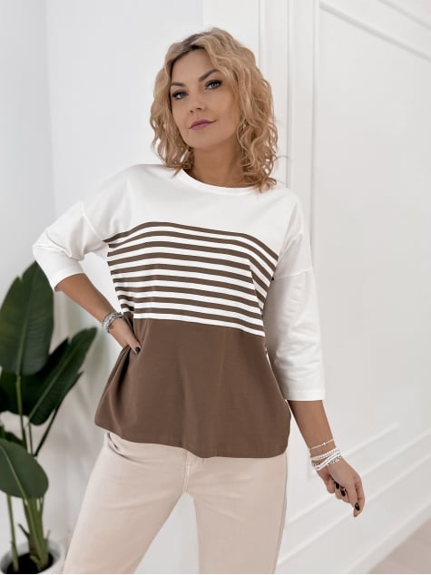 BLUZKA NOEMI BRĄZOWA