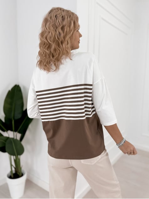 BLUZKA NOEMI BRĄZOWA