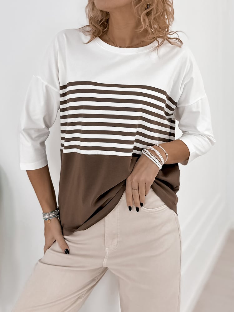 BLUZKA NOEMI BRĄZOWA