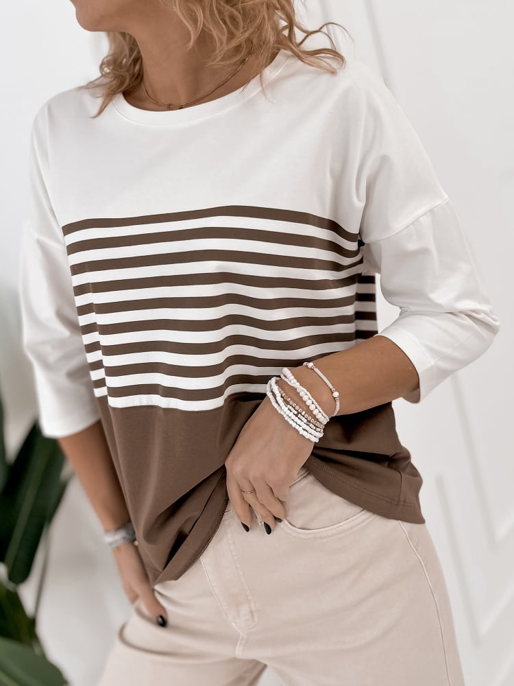 BLUZKA NOEMI BRĄZOWA