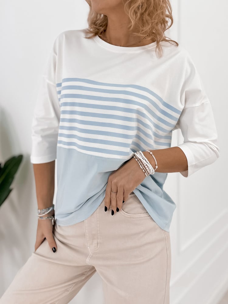 BLUZKA NOEMI BŁĘKITNA