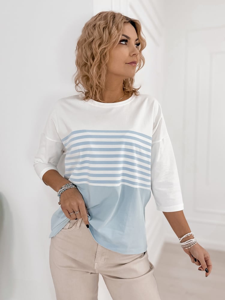 BLUZKA NOEMI BŁĘKITNA