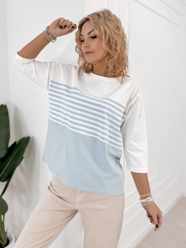 BLUZKA NOEMI BŁĘKITNA