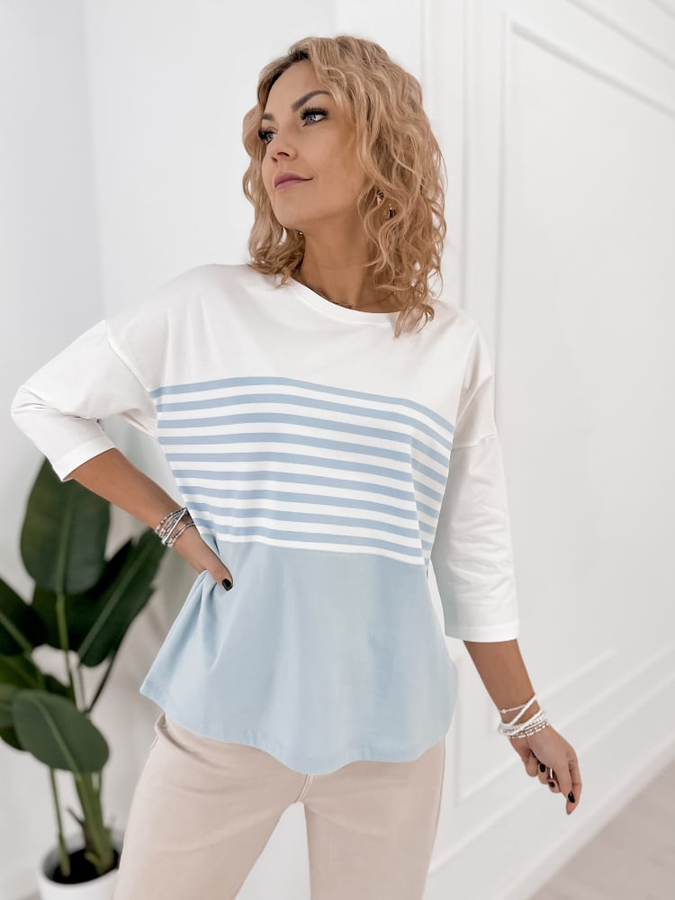 BLUZKA NOEMI BŁĘKITNA