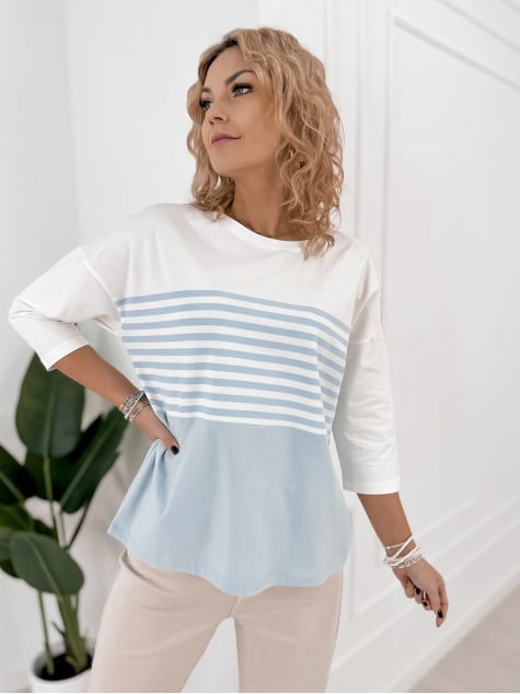 BLUZKA NOEMI BŁĘKITNA