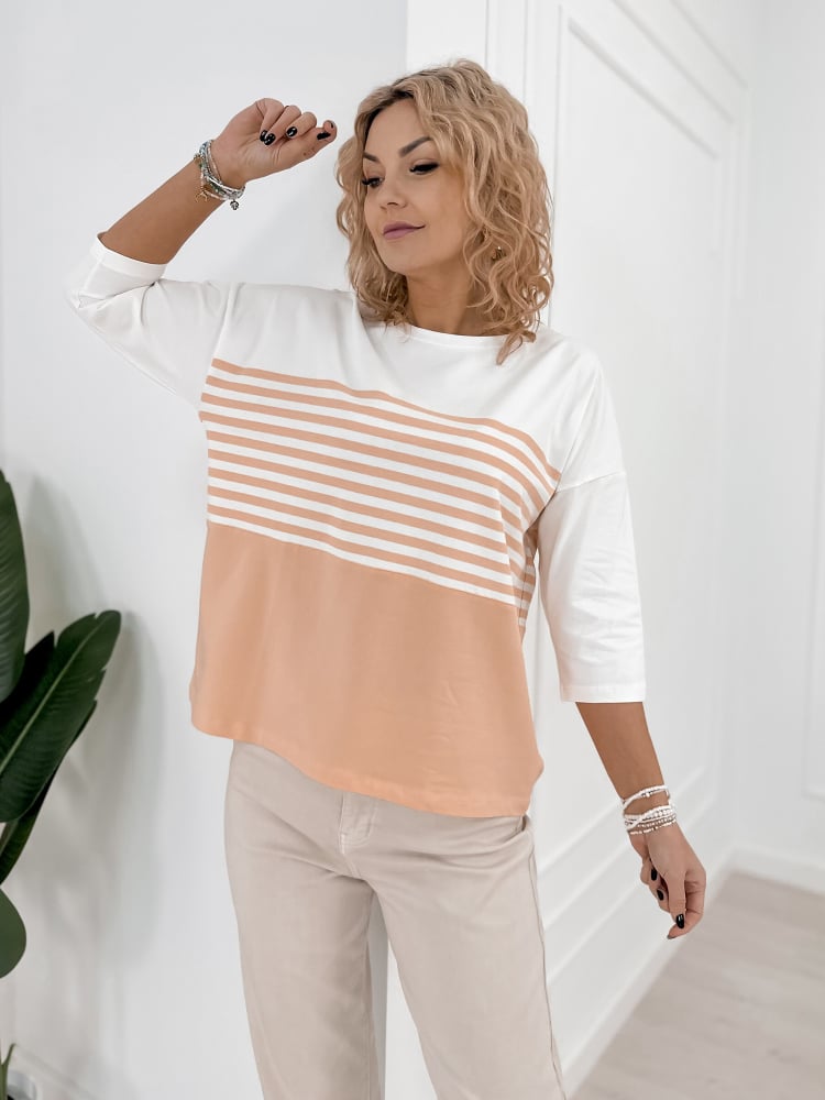 BLUZKA NOEMI BRZOSKWINIOWA