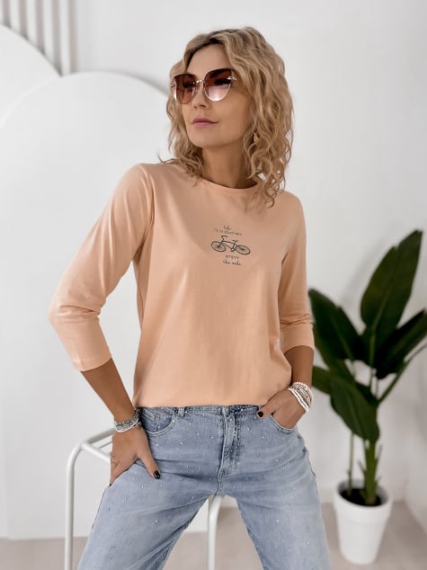 BLUZKA JAQUEN BRZOSKWINIOWA