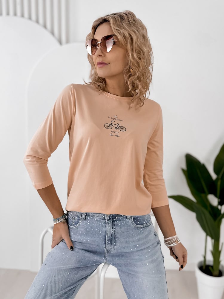 BLUZKA JAQUEN BRZOSKWINIOWA