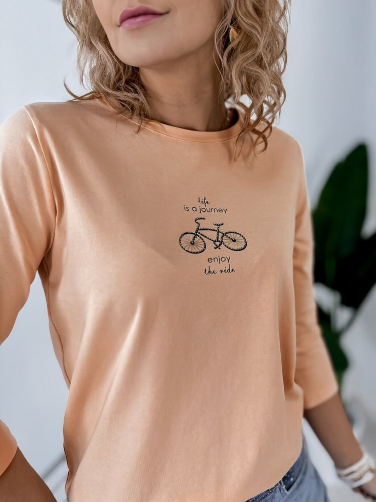 BLUZKA JAQUEN BRZOSKWINIOWA