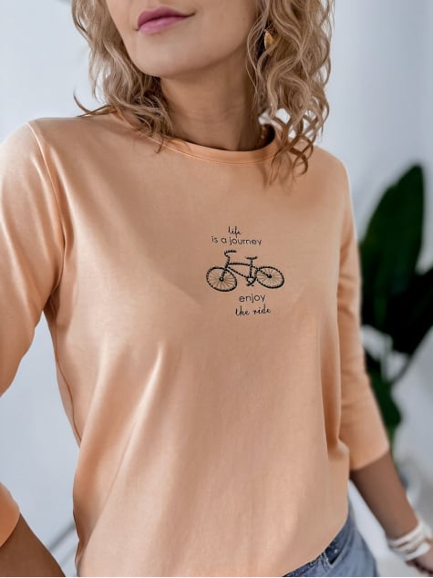 BLUZKA JAQUEN BRZOSKWINIOWA