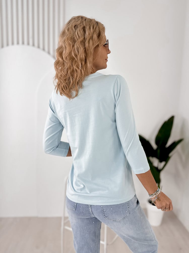 BLUZKA JAQUEN BŁĘKITNA