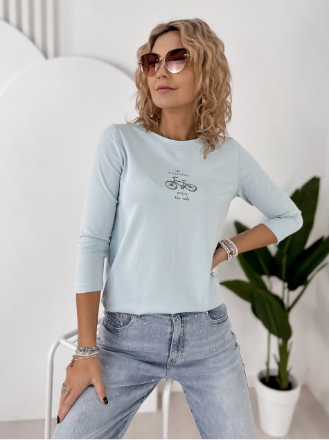 BLUZKA JAQUEN BŁĘKITNA