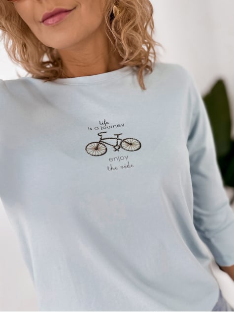 BLUZKA JAQUEN BŁĘKITNA