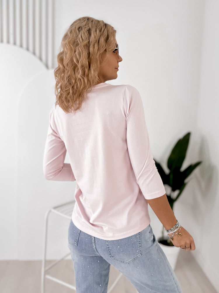 BLUZKA JAQUEN JASNORÓŻOWA