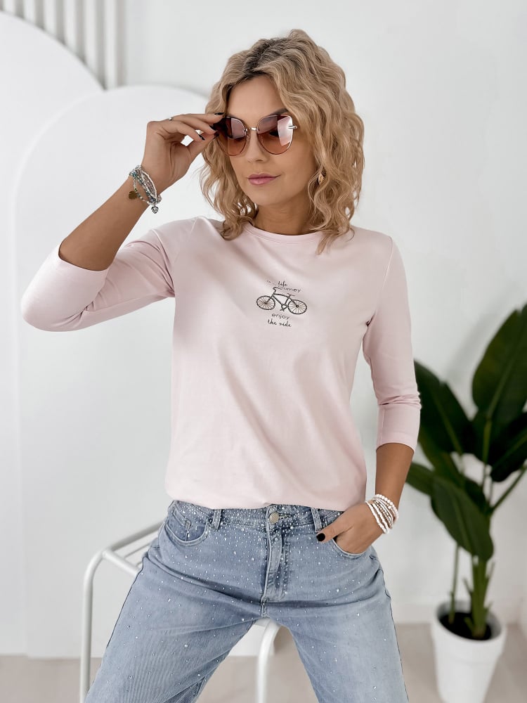 BLUZKA JAQUEN JASNORÓŻOWA