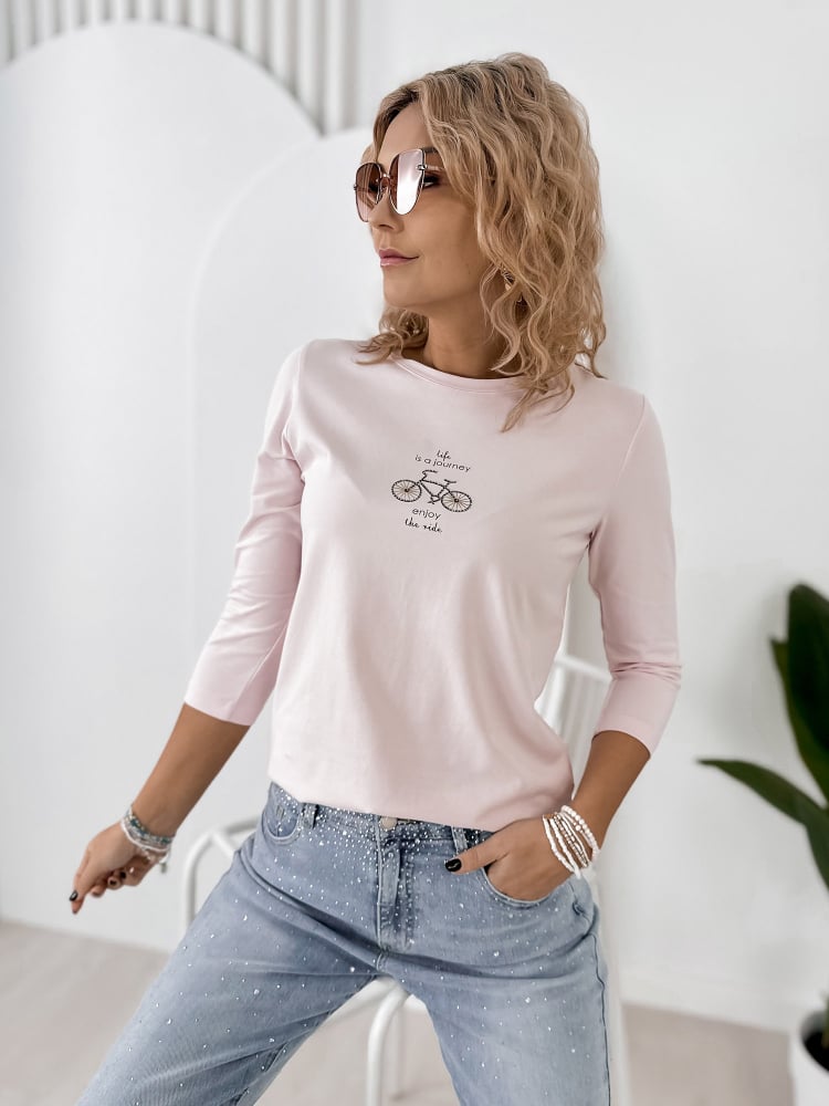 BLUZKA JAQUEN JASNORÓŻOWA