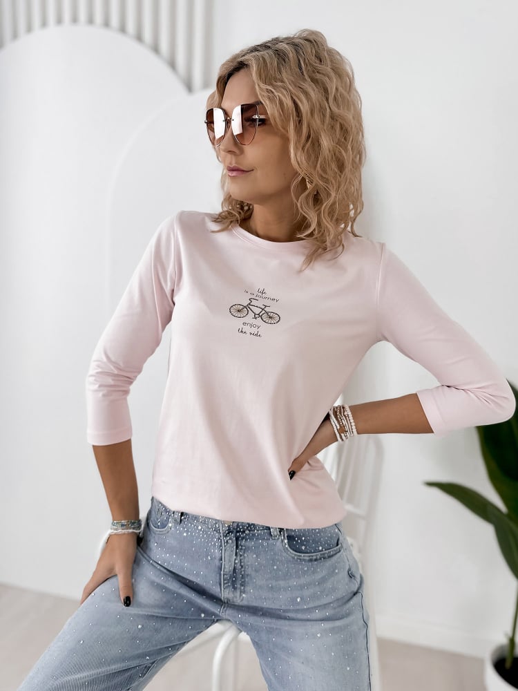 BLUZKA JAQUEN JASNORÓŻOWA