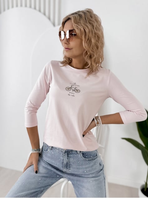 BLUZKA JAQUEN JASNORÓŻOWA