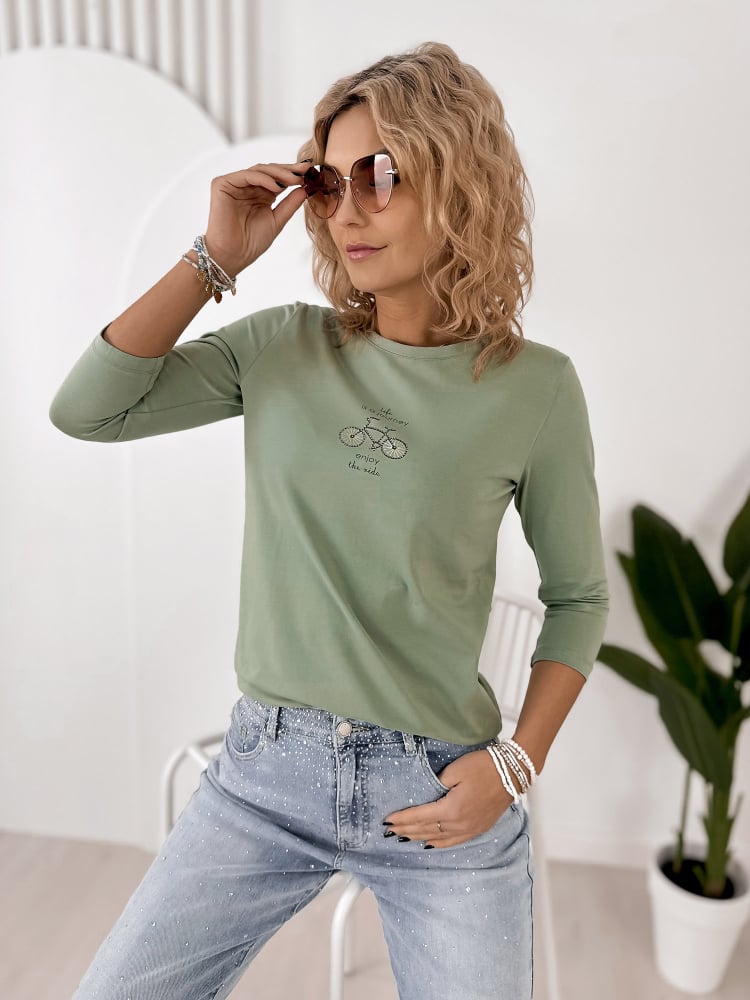 BLUZKA JAQUEN PISTACJOWA