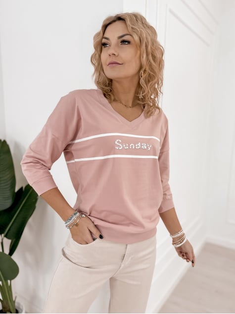 BLUZKA TORRES PUDROWY RÓŻ