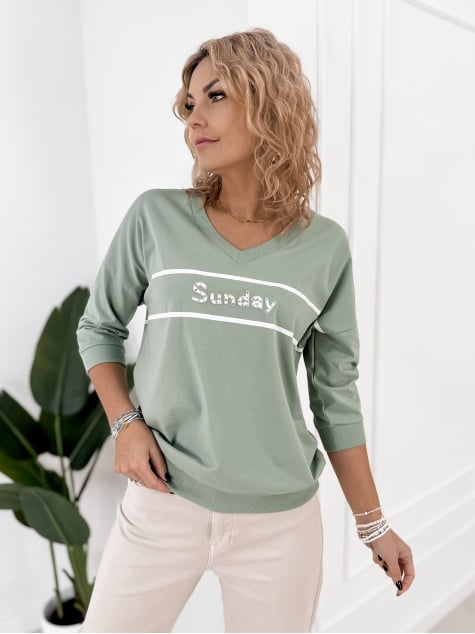 BLUZKA TORRES PISTACJOWA