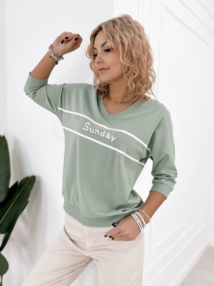 BLUZKA TORRES PISTACJOWA