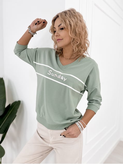 BLUZKA TORRES PISTACJOWA