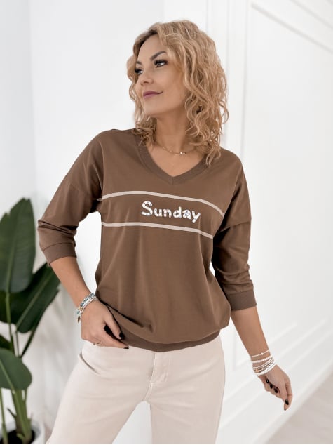 BLUZKA TORRES BRĄZOWA