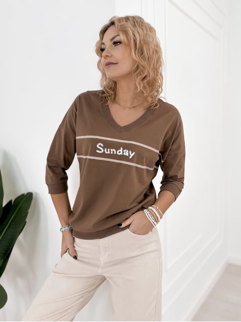 BLUZKA TORRES BRĄZOWA