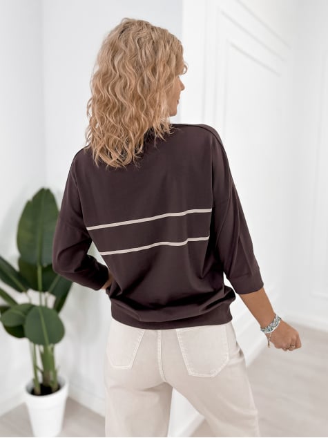 BLUZKA TORRES CIEMNOBRĄZOWY