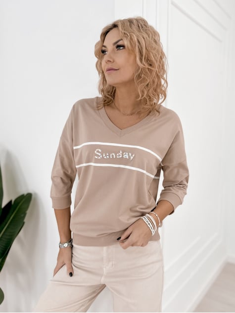 BLUZKA TORRES BEŻOWA