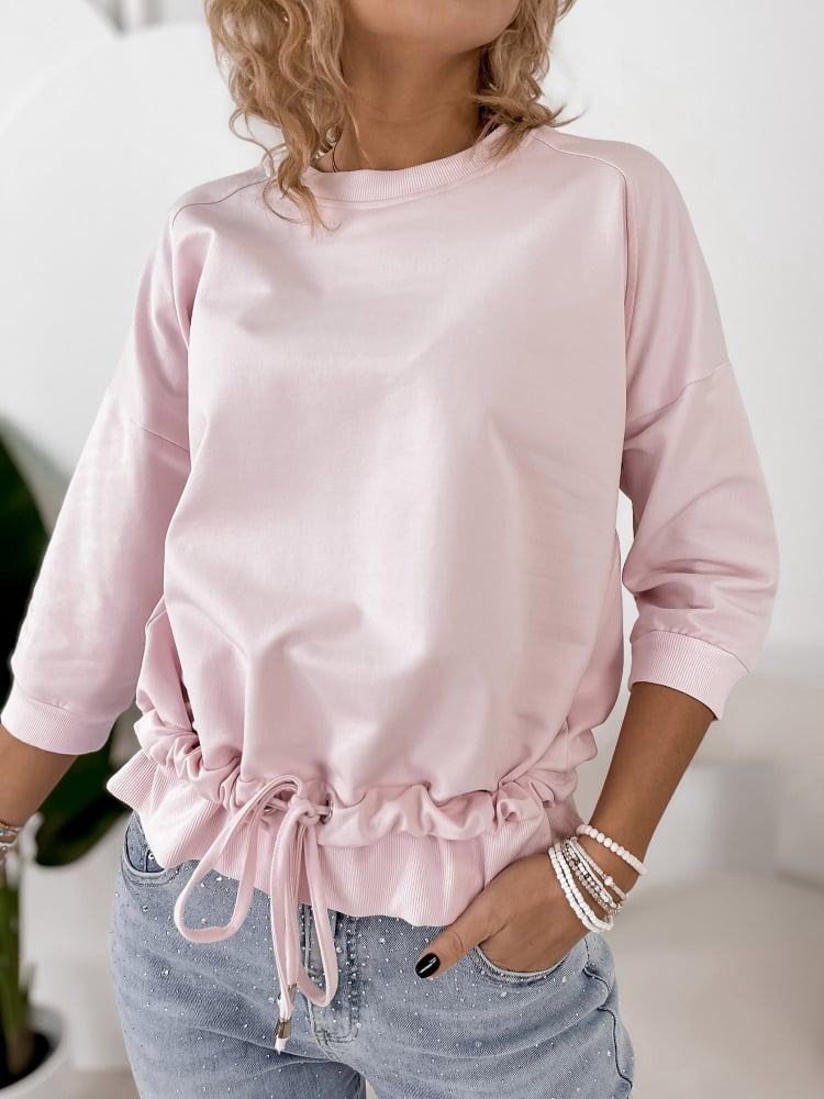 BLUZKA MORANTE JASNORÓŻOWA