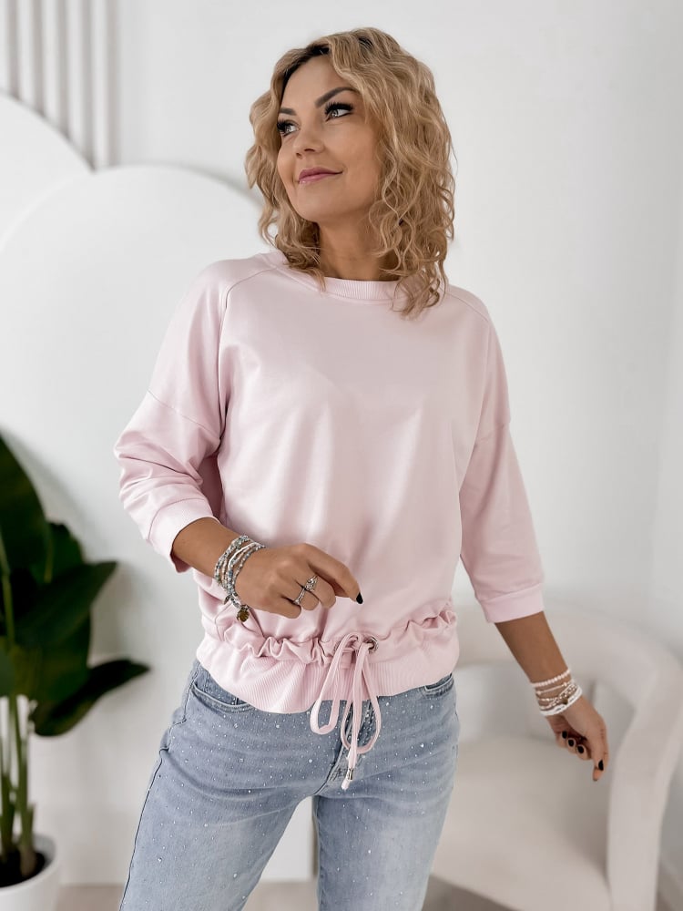 BLUZKA MORANTE JASNORÓŻOWA