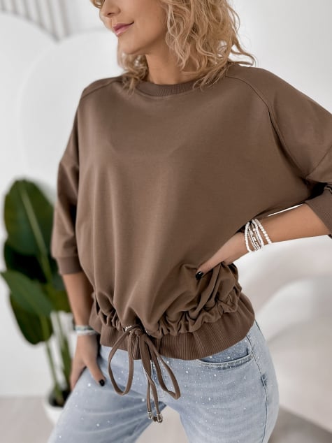 BLUZKA MORANTE BRĄZOWA