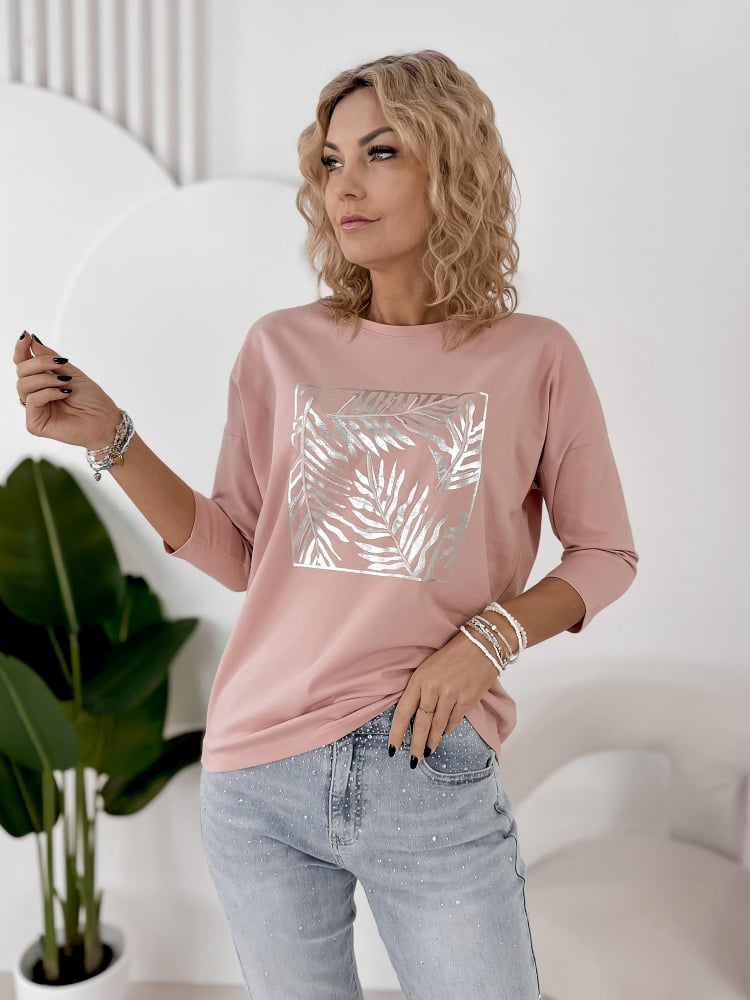 BLUZKA ARIANE PUDROWY RÓŻ