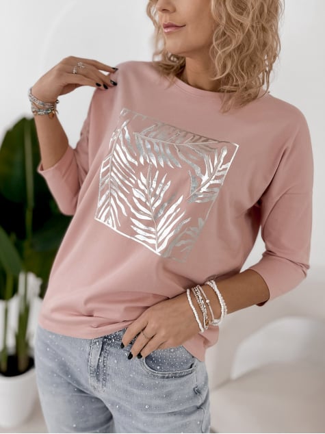 BLUZKA ARIANE PUDROWY RÓŻ