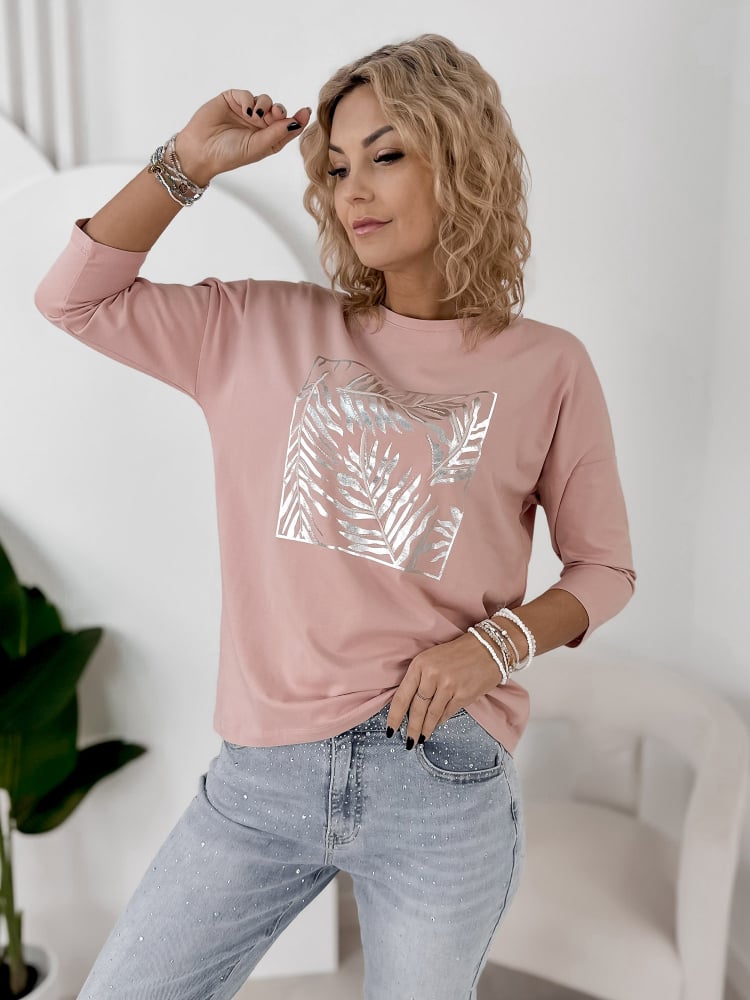 BLUZKA ARIANE PUDROWY RÓŻ