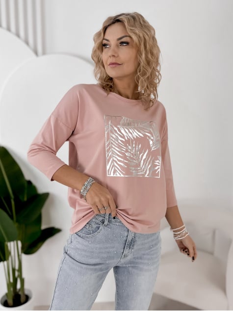 BLUZKA ARIANE PUDROWY RÓŻ