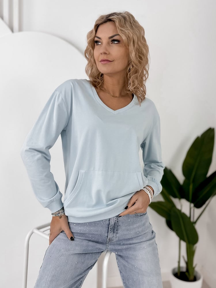 BLUZA CAVANI BŁĘKITNA